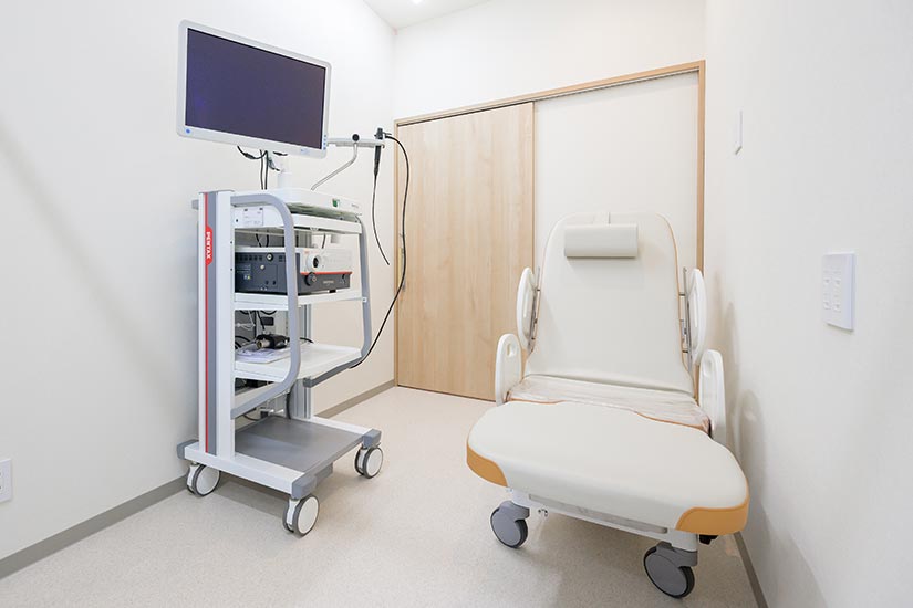 検査室膀胱鏡検査などの検査を行います。